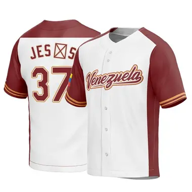 Venezuela Baseball Men's Enmanuel De Jesus 2023 World Baseball Classic Jersey - Replica White